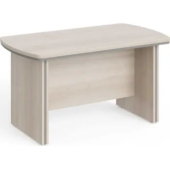 Psací stůl Jednací stůl Manager LUX 130 x 70 cm, akát světlý / šedá