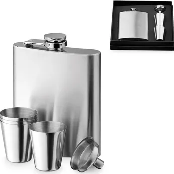 Termohrnek STRICKER Sada butilky a pohárků NOVAK Barva: stříbrná