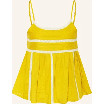Dámská halenka Ba&Sh Dámský Halenkový Top Paname, tmavě žlutá / bílá, 34