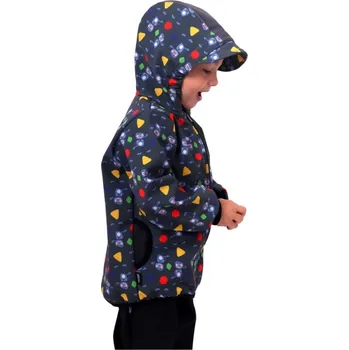 Chlapecká bunda Dětská softshellová bunda, roboti 140