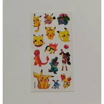 Odstranitelné tetování Dětské dočasné tetování - POKÉMON (2) - PIKACHU 6 (Značka: TAKARA TOMY)