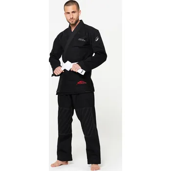 Kimono OUTSHOCK Kimono na brazilské jiu-jitsu 450 g/m² A0 155-165 cm ČERNÁ