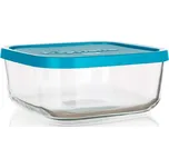 Bormioli Rocco Skleněná dóza s víkem FRIGOVERRE 10x10cm modrá