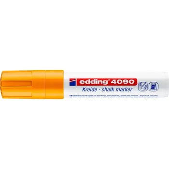 Křídový popisovač "4090", neonová oranžová, 4-15mm, široký hrot, EDDING