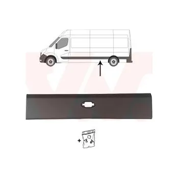 Lišta karosérie Ozdobná / ochranná lišta, boční stěna VAN WEZEL 3799403