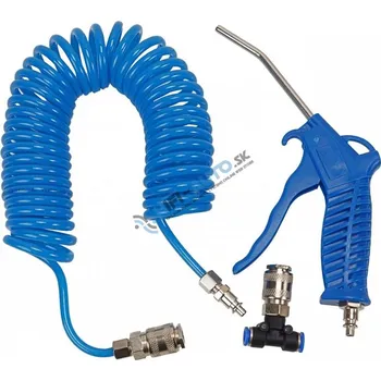 Příslušenství ke kompresoru Pneumatická hadice s pistolí a koncovky 10ATM