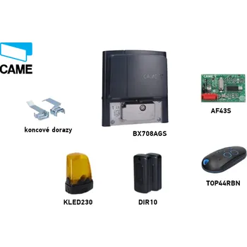 Pohon brány Sada pohonu pro posuvnou bránu do 800 kg CAME BX708, 801MS-0030 (D)