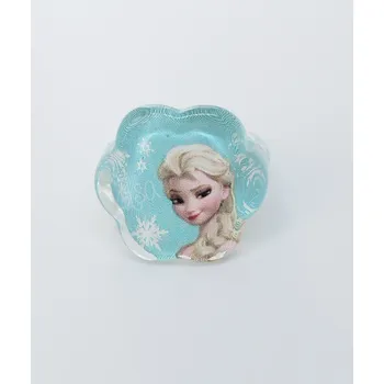 Prsten Prstýnek - LEDOVÉ KRÁLOVSTVÍ KYTIČKA - Elsa modrý - S vadou (Značka: ZHEJIANG)