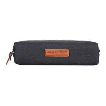 Set školních potřeb Látkový penál Happiness, na zip, 1 ks, A3203 Černá
