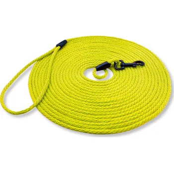 Vodítko pro psa Lehké stopovací vodítko PafDog® 6mm, 4 délky - žluto-zelená DÉLKA VODÍTKA: 15 metrů