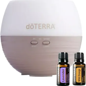 Vůně do bytu doTERRA Petal Diffuser + doTERRA Wild orange 5ml a doTERRA Lavender 5ml