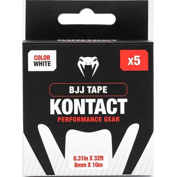 Tejpovací páska Tejpovací páska na prsty Venum Kontact BJJ Finger Tape - White/Black 5x10m