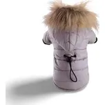 Zimní bunda s kapucí pro psa - Šedá XS