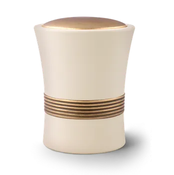 Smuteční dekorace Keramická urna Luxor - Krémová