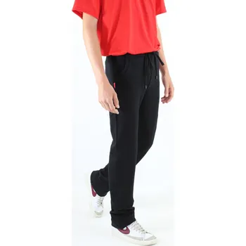 Pánské prodloužené tepláky černé rovné velikost: XXL, délka: "34"