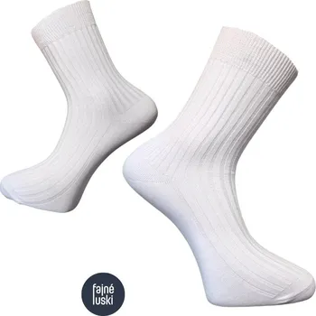 Pánské ponožky Ponožky 100% bavlna Zapo vel. 42-43 bílá