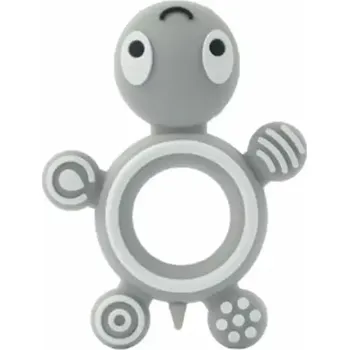 Silikonové kousátko - ŽELVIČKA - SVĚTLE ŠEDÉ (Značka: BBFISH)