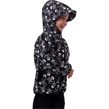 Chlapecká bunda Dětská softshellová bunda, pirátské lebky 104
