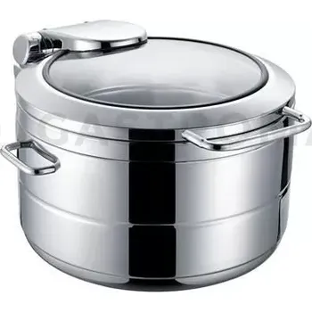 Servírovací stolek Hluboký indukční ohřívač se skleněným poklopem, 11l | FINE DINE, De Luxe Eco