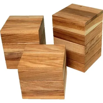 Jednorázové nádobí VERLO | Podstavec bufetový, materiál buk, velikost 175 × 165 × 175 mm