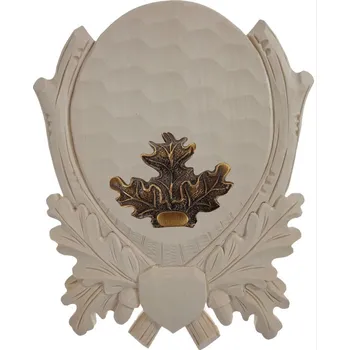 Podložka pod trofej č.213 - přírodní bez povrchové úpravy + litinové krytí zbraní