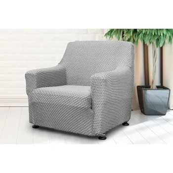 Napínací potah Astoreo Potah na křeslo Malaga šedá křeslo