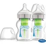 DR.BROWN'S Láhev antikolik Options+ široké hrdlo 2x150 ml sklo