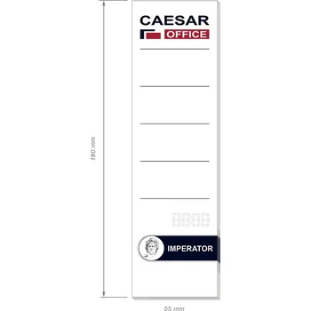 CAESAR Imperator - štítek na pořadač zasouvací 55 x 190 mm, 10 ks