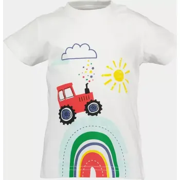 Chlapecké tričko Chlapecké tričko krátký rukáv Traktor a zvířátka Blue Seven 928146 bílé velikost 68