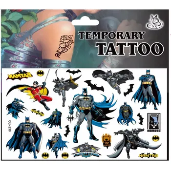 Odstranitelné tetování Dětské dočasné tetování - BATMAN 2 (Značka: TAKARA TOMY)
