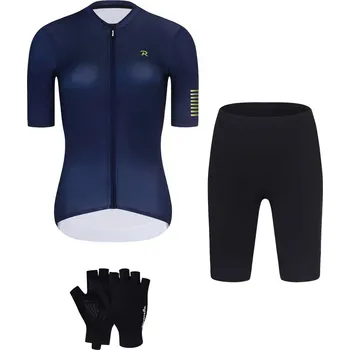 cyklistický dres RIVANELLE Cyklistický mega set - VICTORIOUS GOLD - modrá/černá