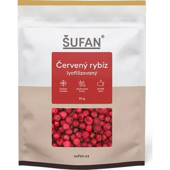 ŠUFAN s.r.o. Červený rybíz lyofilizovaný - 50 g