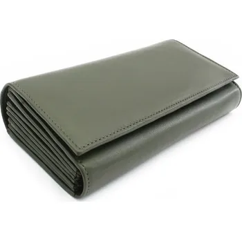 Arwel Tmavě zelená kožená číšnická peněženka s kapsami na kreditní karty 515-2401C-57