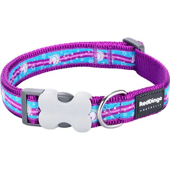 Obojek pro psa Obojek Red Dingo 41-63cm/25mm Unicorn Purple