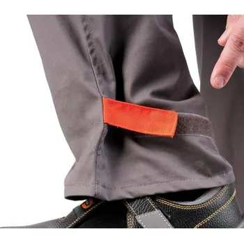 pracovní kraťasy DESMAN kalhoty do pasu šedá/oranžová 48