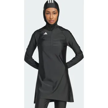 Dámské plavky ADIDAS Plavecký top 3-Stripes Long Sleeve 10 ČERNÁ