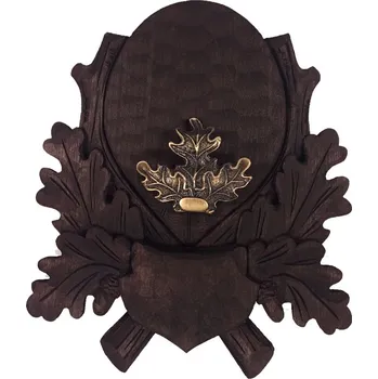 Podložka pod trofej č.143 - černá + litinové krytí zbraní