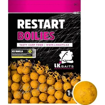 Boilies LK Baits ReStart Boilie ICE Vanilla 14 mm, 1kg