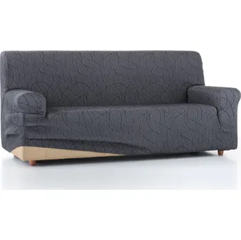 Napínací potah Blancheporte Pružný žakárový potah na křeslo a pohovku s motivem obloučků šedá 3místná pohovka