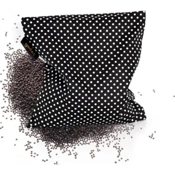Polštářek s řepkou, 15 x 15 cm Little dots black