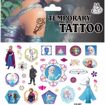 Odstranitelné tetování Dětské dočasné tetování - LEDOVÉ KRÁLOVSTVÍ - FROZEN 7 (Značka: TAKARA TOMY)