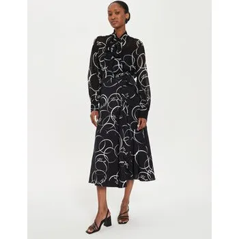 Dámská sukně KARL LAGERFELD Midi sukně 245W1203 Černá Regular Fit 40