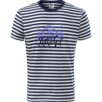 Pánské tričko Istanbul Lettering - Triko na vodu - S ( Prouhovaná )