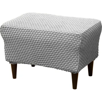 Napínací potah Astoreo Potah na taburet Malaga šedá taburet