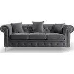 Rozkládací pohovka Roma Chesterfield III Šedá