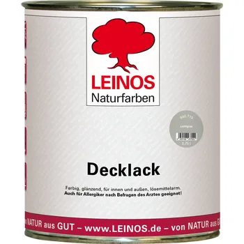 Lak na dřevo LEINOS naturfarben LEINOS 840.719 Krycí lak saténově lesklý Světle šedá 0,75 L