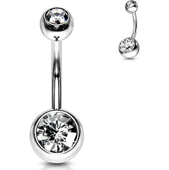 Piercing Piercing do pupíku banánek dlouhý 1,6 x 12 mm