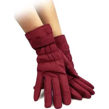 Rukavice Sportovní dámské rukavice v bordó barvě, VELIKOST UNI