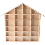 Dřevěná police na autíčka