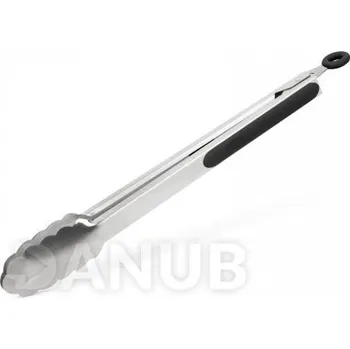 Grilovací kleště - 34 cm - nerezavějící ocel / černá